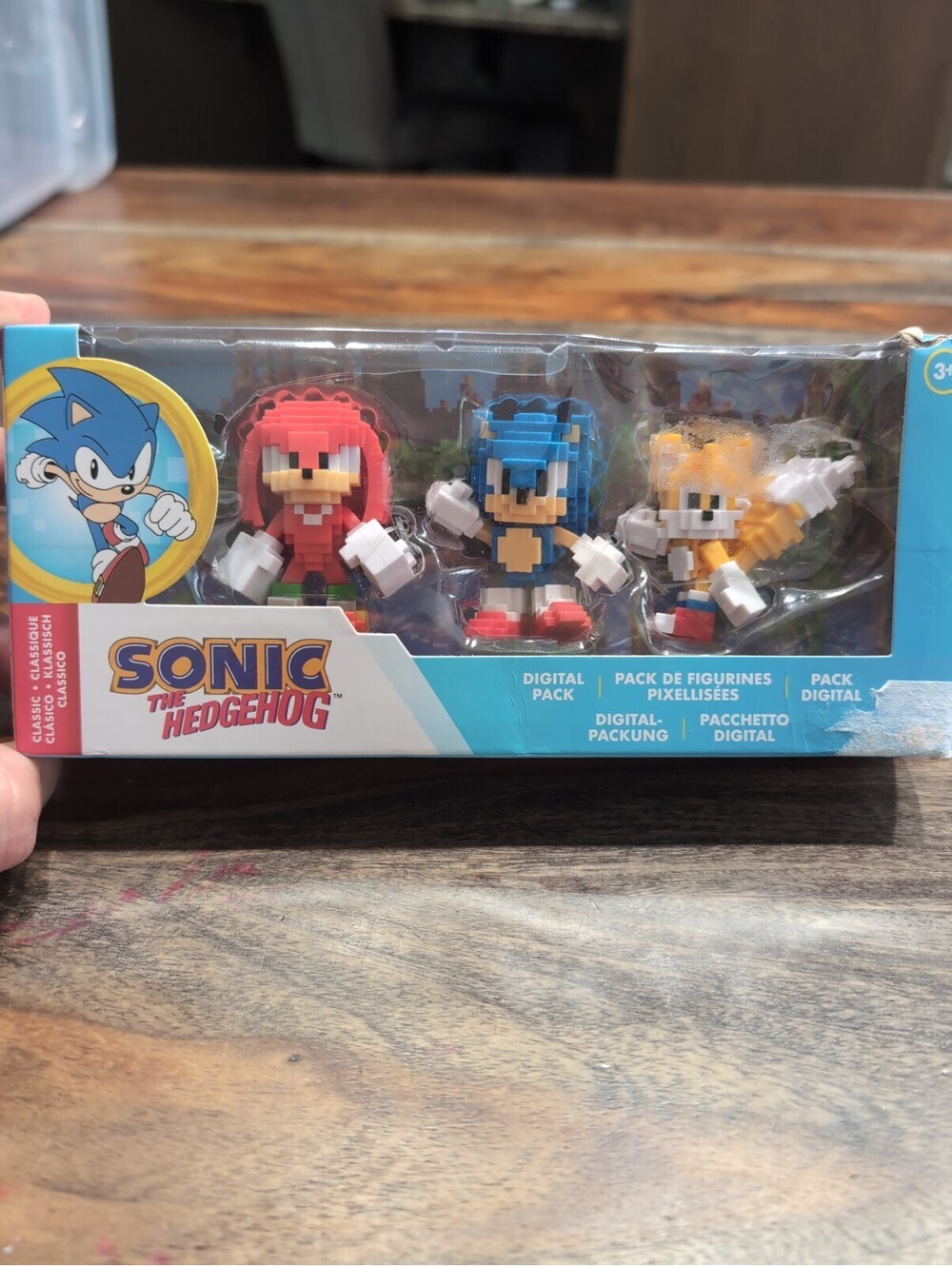 Sonic the Hedgehog Classic Digital Sonic & Friends 3-Pack Figures New Sealed